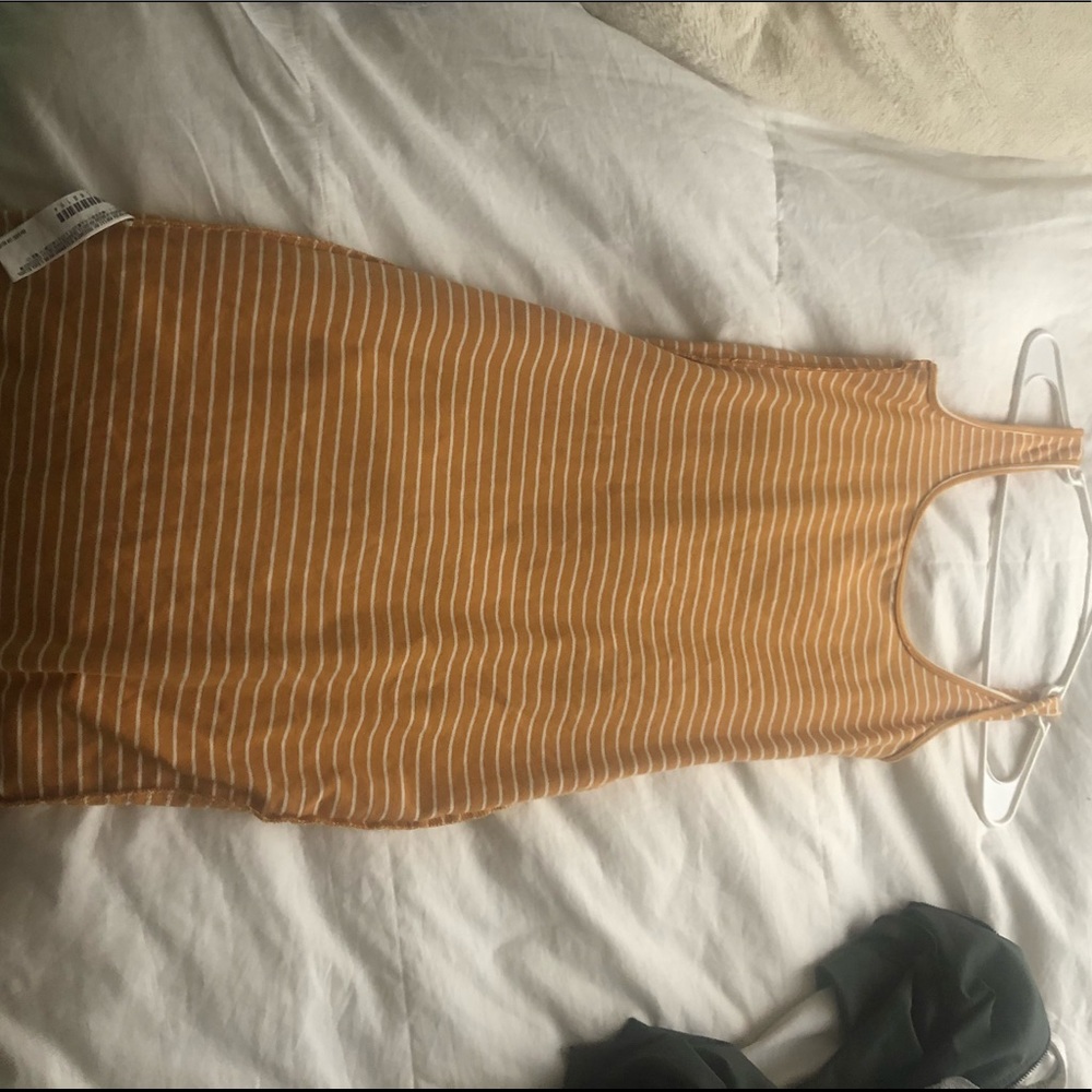 yellow body con dress